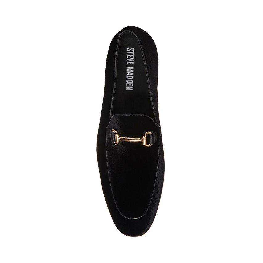 Loafers Steve Madden Diego-v Velvet Hombre Negras | ES RV4921